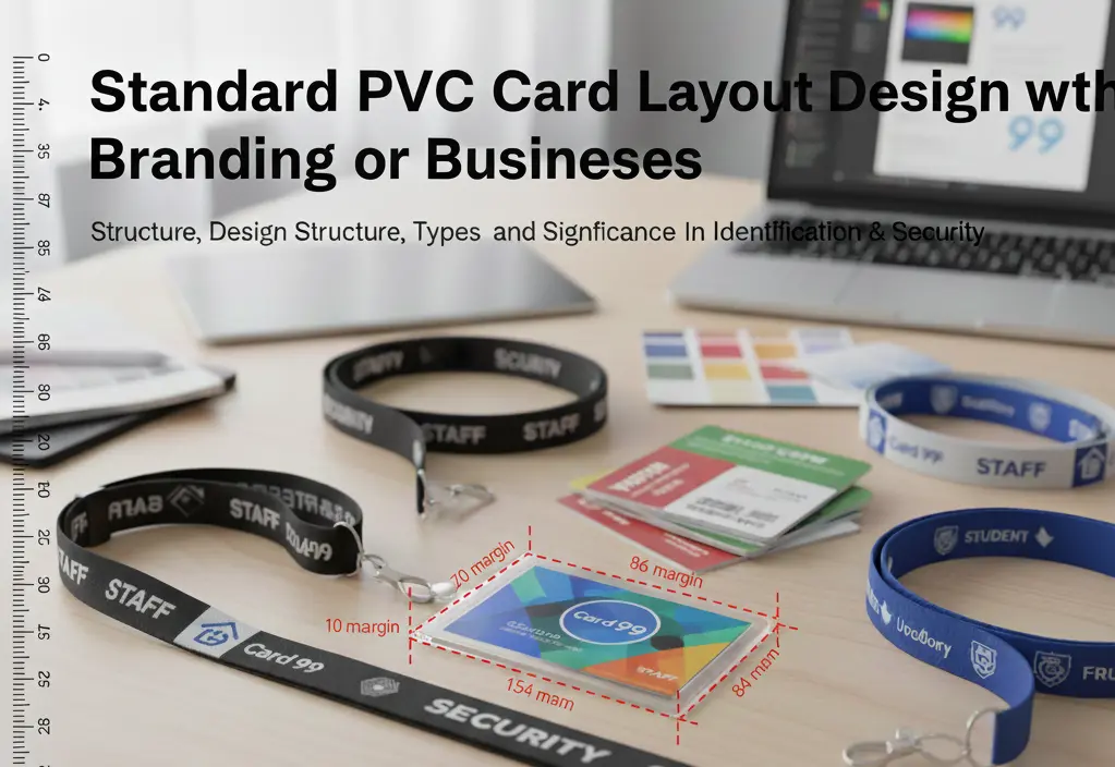 PVC ID Card Layout Design with Standard CR80 Size