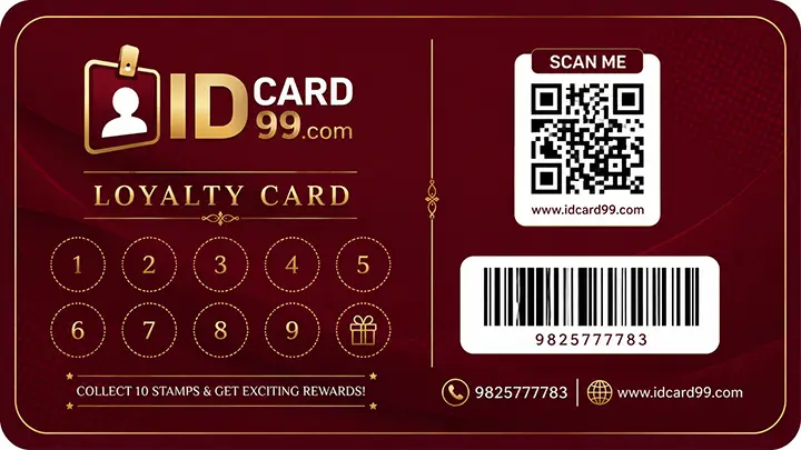 Custom loyalty card printing services for business reward programs