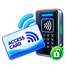 Access control card system icon