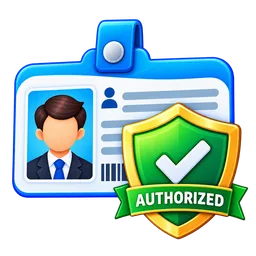 Authorized use icon