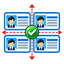 Better PVC ID card alignment icon
