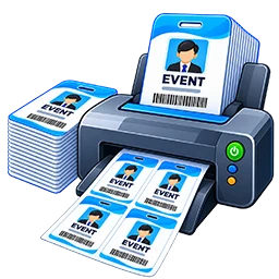 Bulk event badge printing from Excel and CSV data
