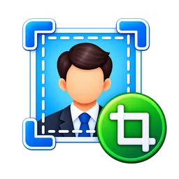 Crop ID card photo icon