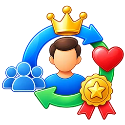 Tiered customer reward icon