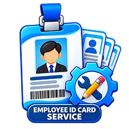 Employee ID card printing service