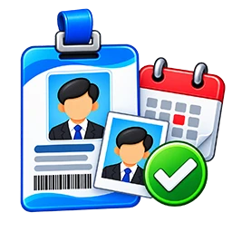 Employee photo, code and card validity