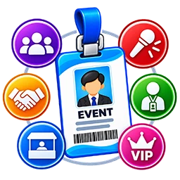 Organizer staff volunteer VIP media and vendor event categories