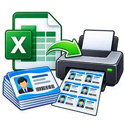 Excel bulk RFID card printing icon