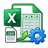 Excel data setup for school ID cards icon