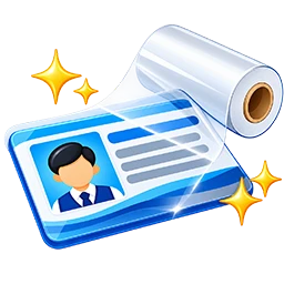PVC card lamination finish icon
