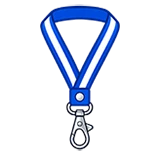 Printed satin and cotton ID card lanyards