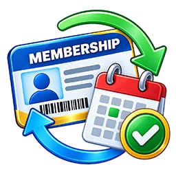 Library membership card icon