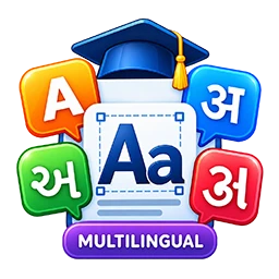 Multilingual school ID card fonts