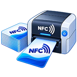 Printed NFC employee card icon