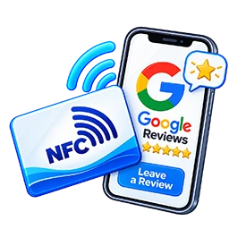 NFC Google review card icon