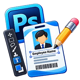 Editing company logo colours and signature in Photoshop
