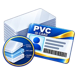 PVC card material icon