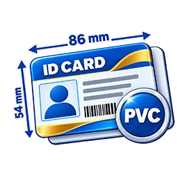 PVC CR80 card size icon