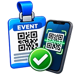 QR code for event verification and information