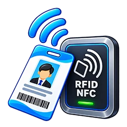 Low frequency RFID access card icon