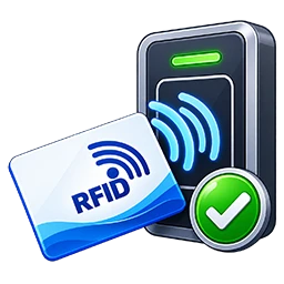 RFID reader compatibility testing icon