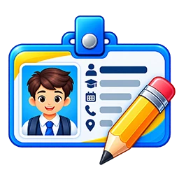 Edit student ID card details