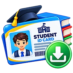 Student ID card PSD template download