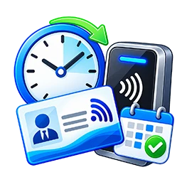 School and laboratory timed access icon