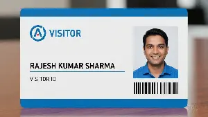 Visitor id card