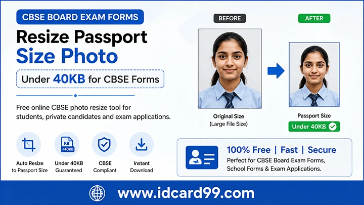 CBSE Photo Resize Tool